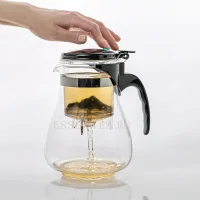 Kettle with a button made of heat-resistant glass 1800 ml
