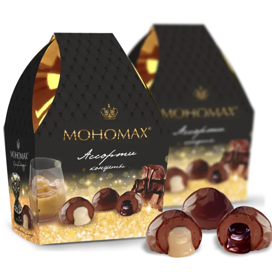 Set of Candy "Monomakh® Assorted" with a sleeve in an individual design