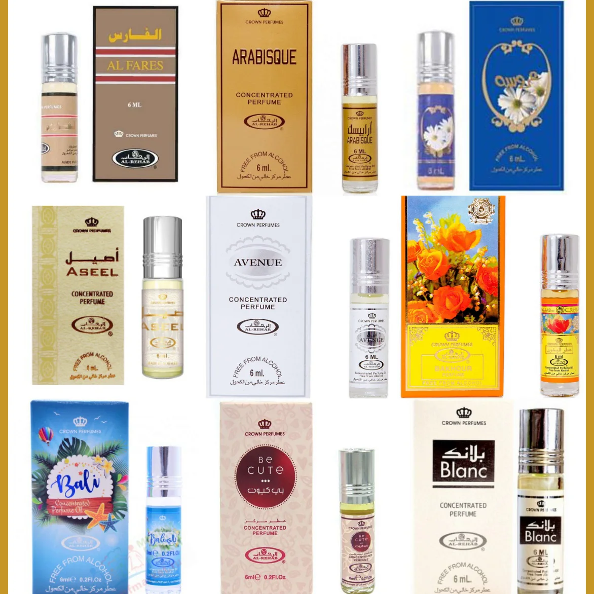 Arab perfumes perfumes Wholesale Soft Al Rehab 6 ml