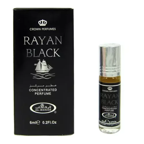 Арабские духи парфюмерия Оптом Rayan Black Al Rehab 6 мл