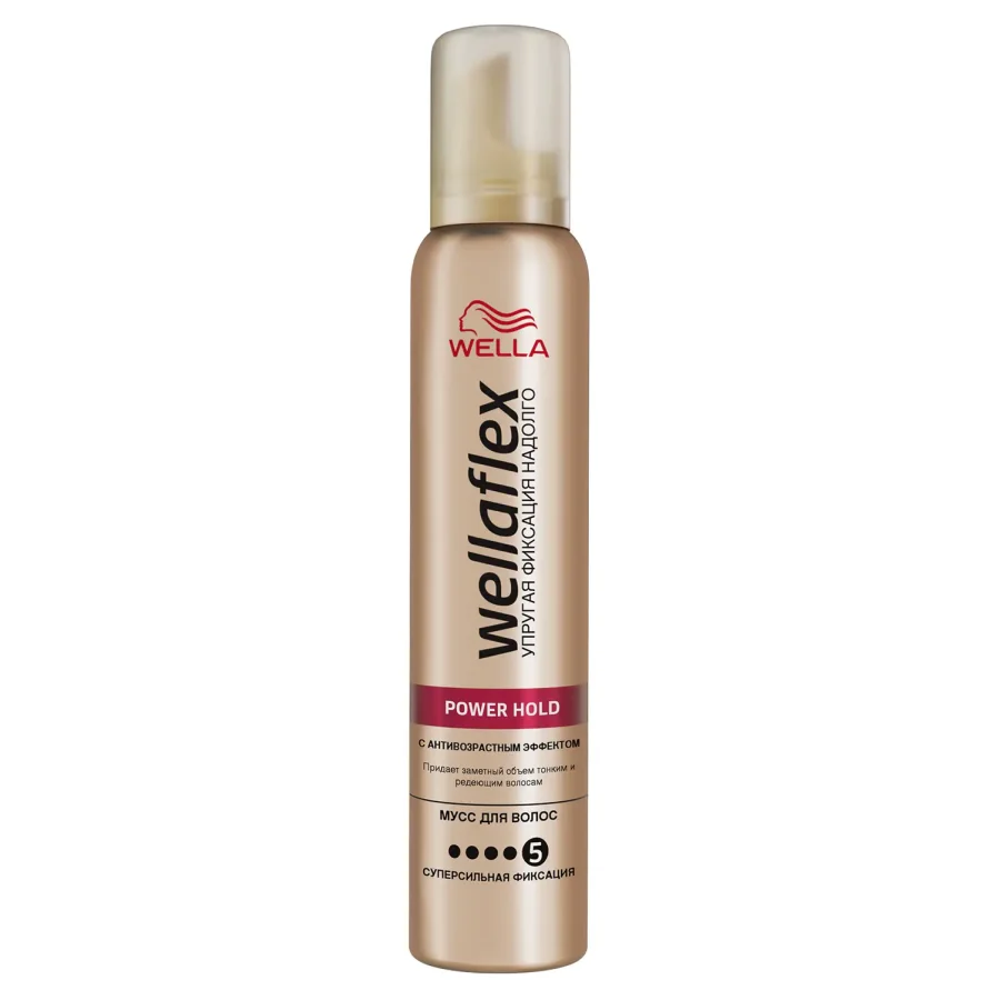 Wellaflex Hair Mousse with Anti-Great Super Security Effect, 200 ml