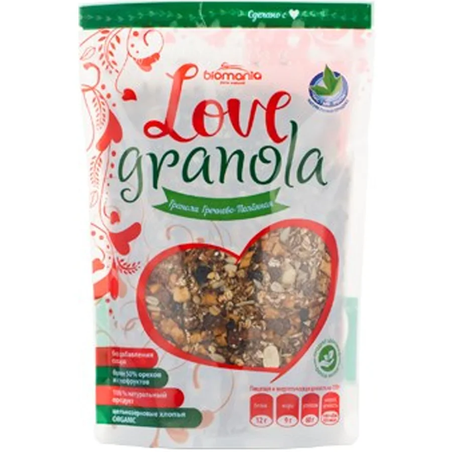 Гранола Biomania Love Granola Гречнево-полбяная