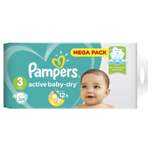 Diapers Pampers Active Baby-Dry 6-10 kg