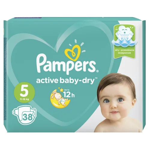Diapers PAMPERS ACTIVE BABY-DRY 11-16 kg