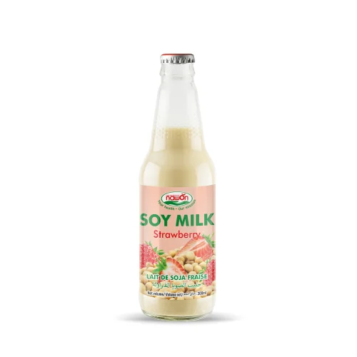 Nawon Soya Milk with Fruit Flavor in Glass Bottle 300ML OEM ODM
