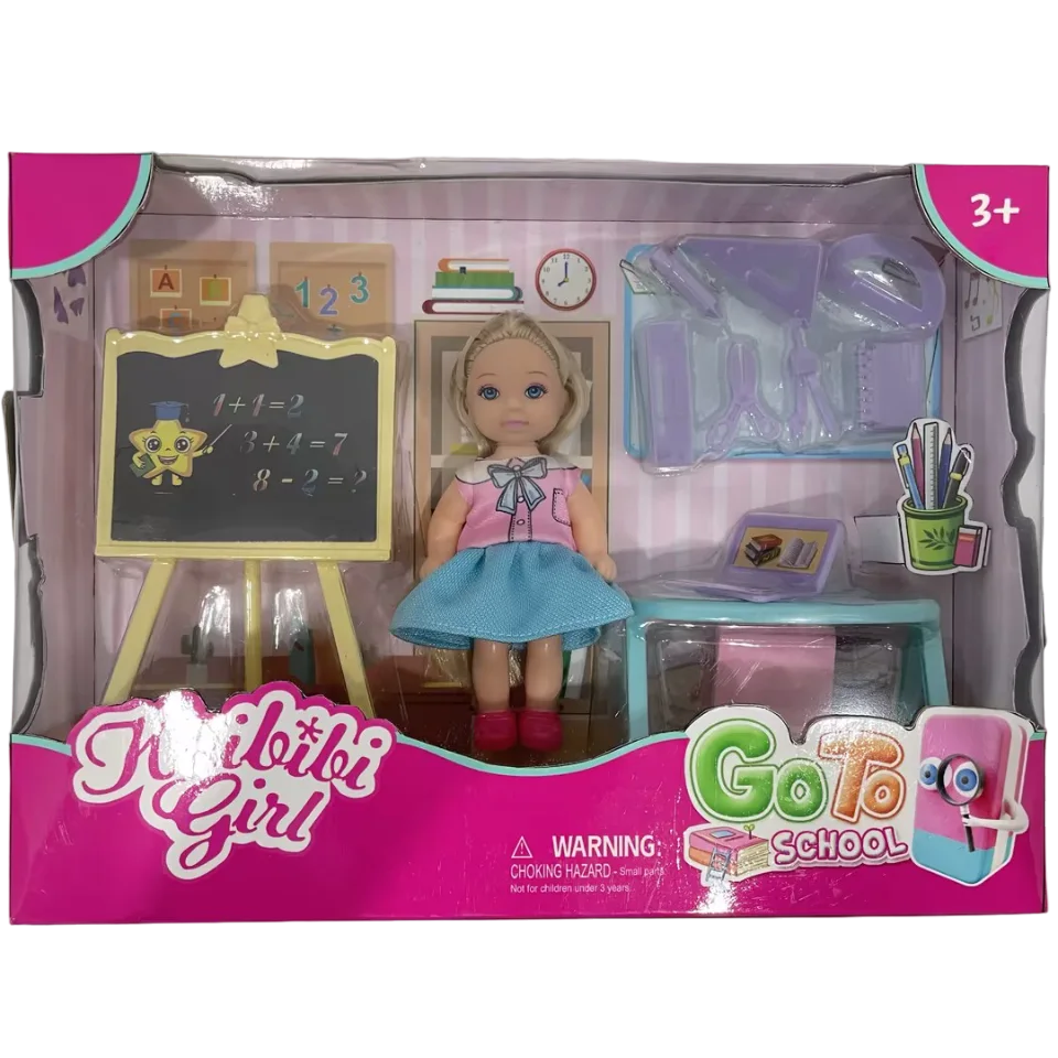 Doll Play School Set Cabbie Girls 9 cm    