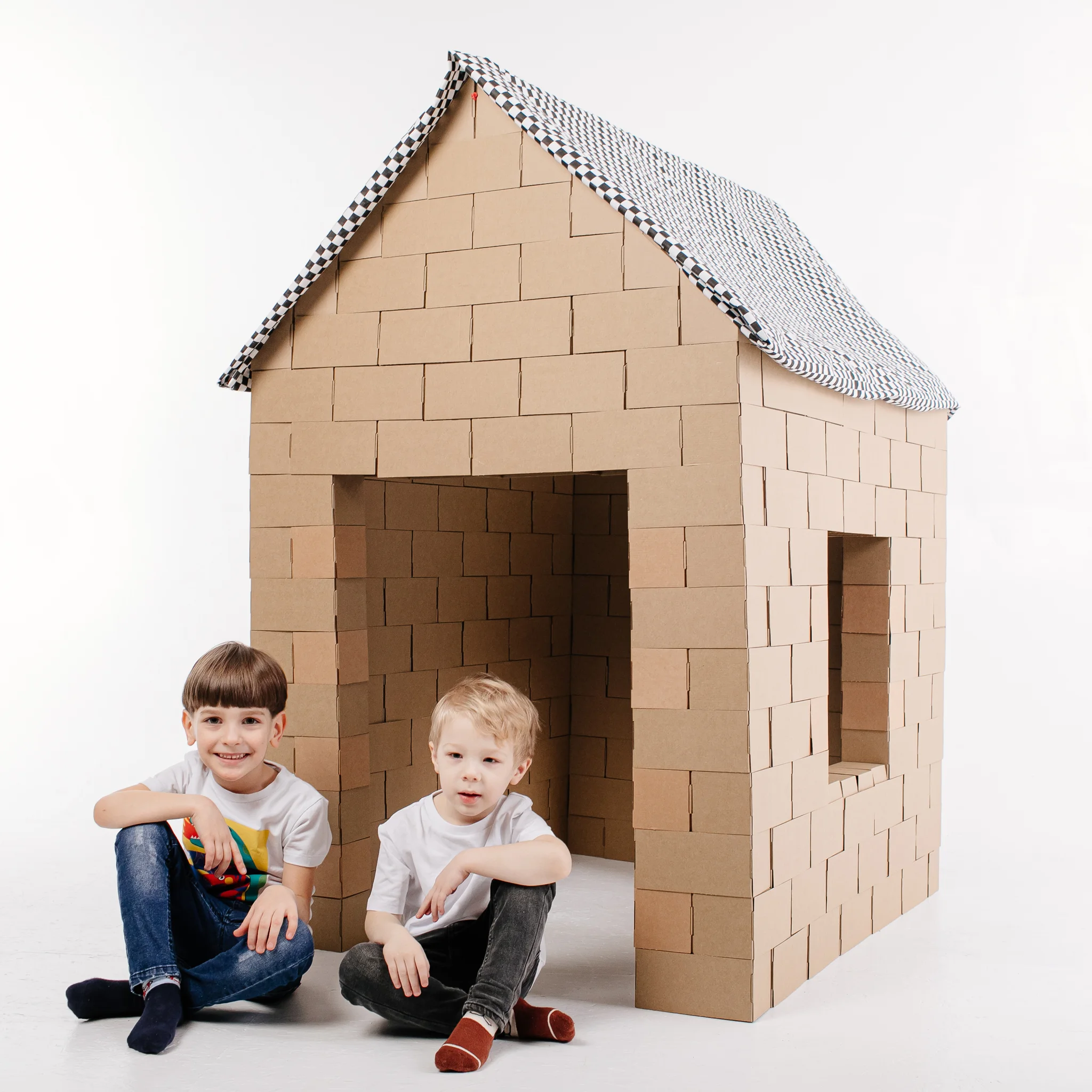 Cardboard Construction Kit Carpichiki Large Blocks 200 Parts eco toy