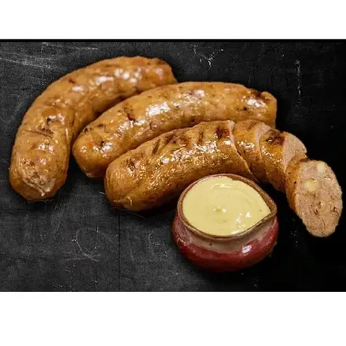 Chicken sausages with cheese