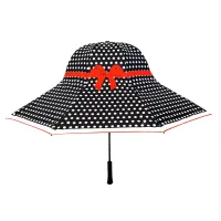 Umbrella Cosne Hat Female Dais Art.7709-4 semi-automatic (peas)