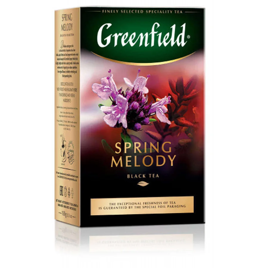 Гринфилд Spring Melody черный с ароматом фруктов