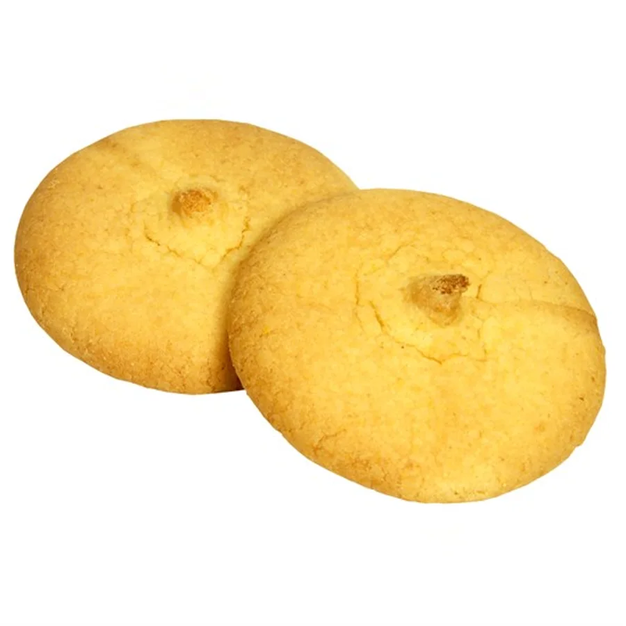 Cube cookie with corn