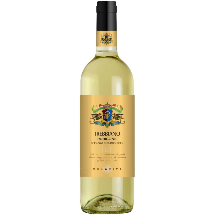 Вино с защищенным географическим указанием сухое белое категории IGT "ТРЕББЬЯНО", регион Пулья. Товарный знак "Solarita" 2019 11% 0,75