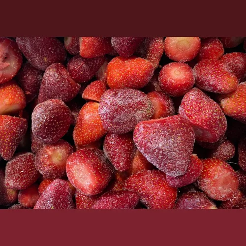 Quick-frozen strawberries