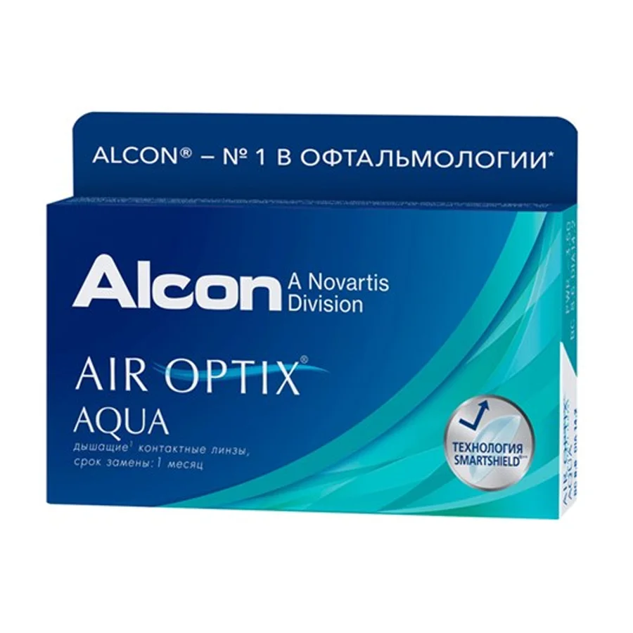 Линзы контактные МКЛ AIR OPTIX AQUA 6pk