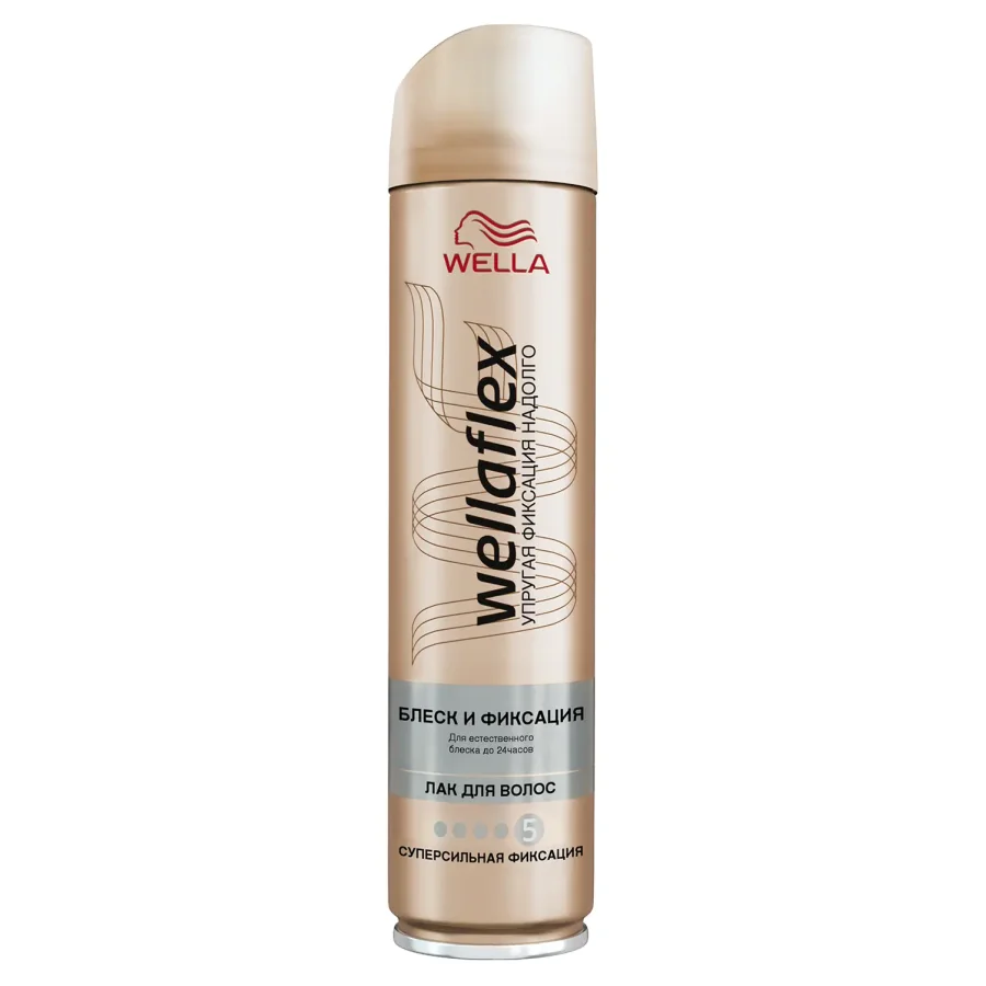 Hair Lacquer Wellaflex Glitter and Fixation, 250 ml