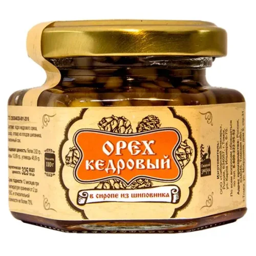 Pine nut kernel in rosehip syrup 110 g Siberian Medicine Man