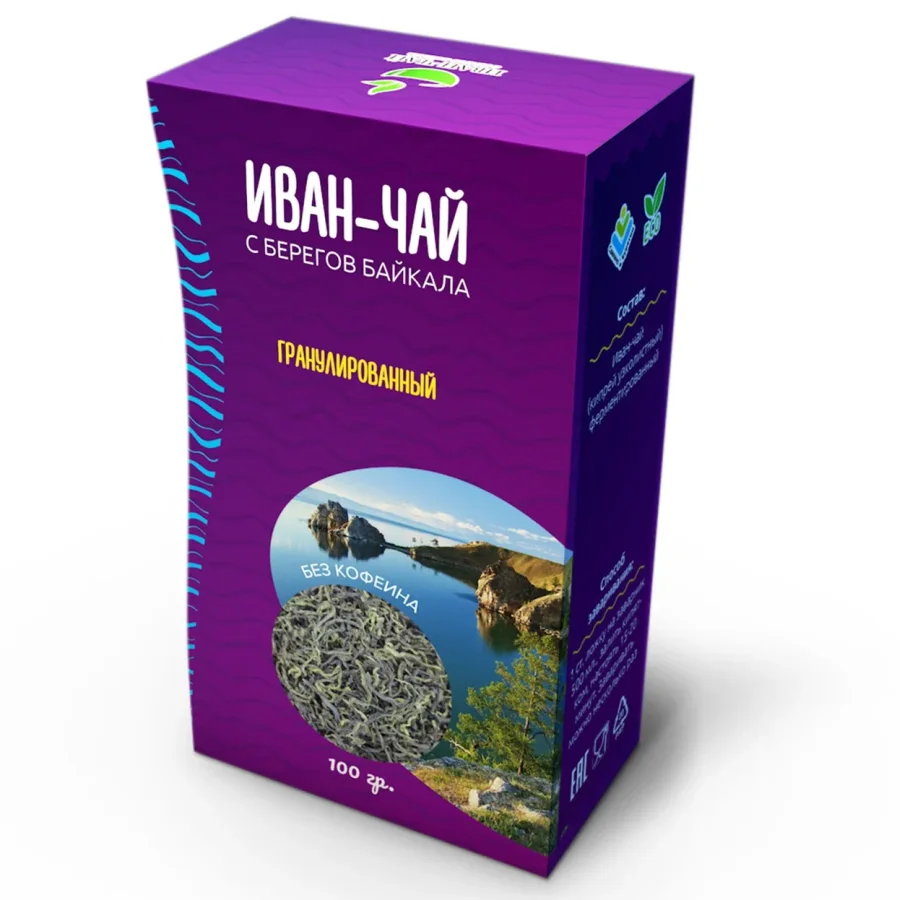 Иван-чай с берегов Байкала гранулированный без добавок 100 гр