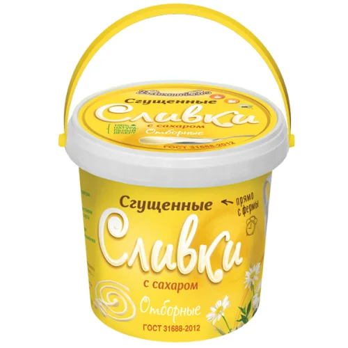 Condensed cream with sugar TM Volokonovskoe, Selected