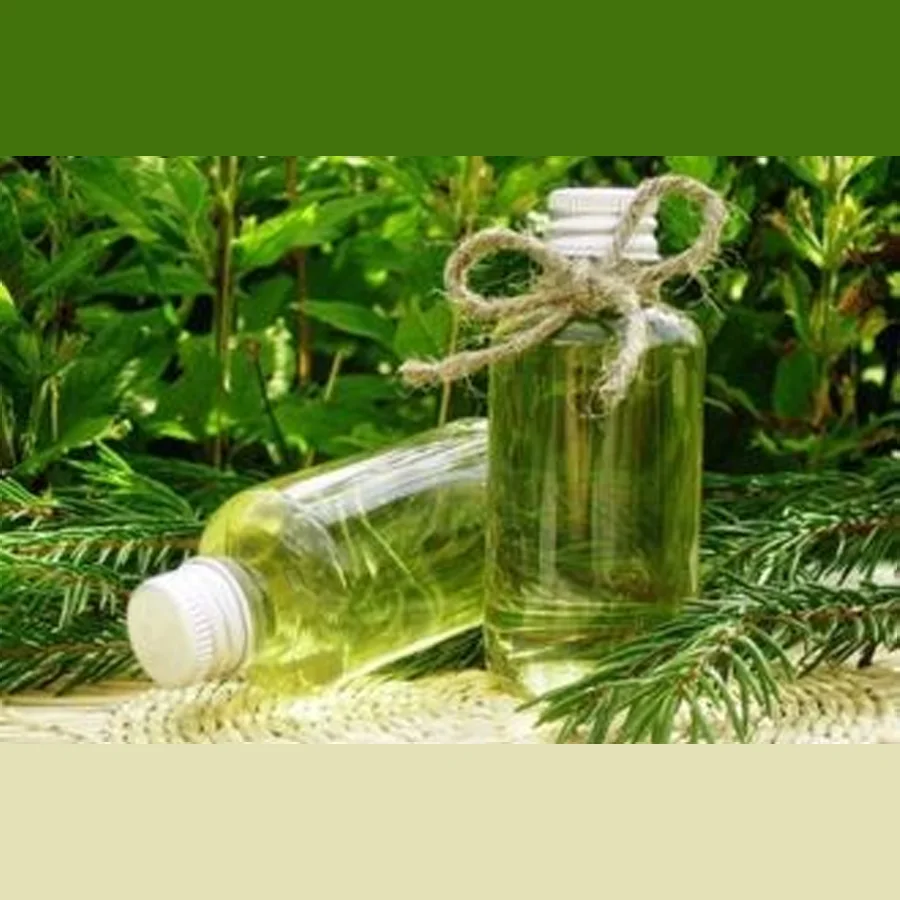 Conifer-chlorophyll bath