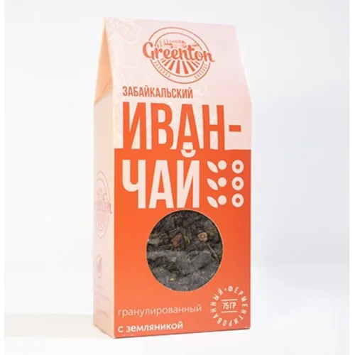 Забайкальский Иван-чай гранулированный ферментированный с земляникой 75 гр