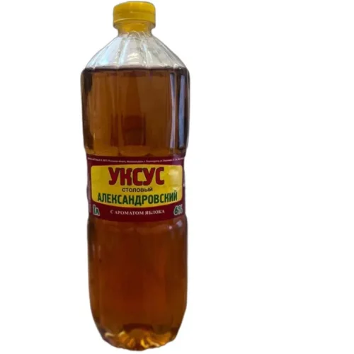 Alexandrovsky Table Vinegar, 6%, With apple flavor, 1L 