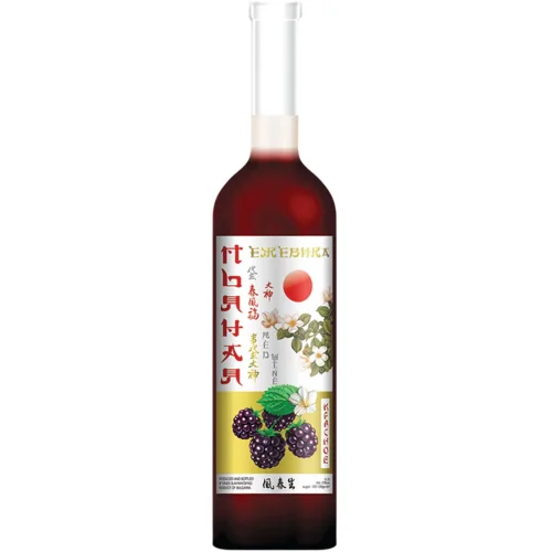 Sweet wine drink based on red wine "Drunk Blackberry" 8.5% 0.75