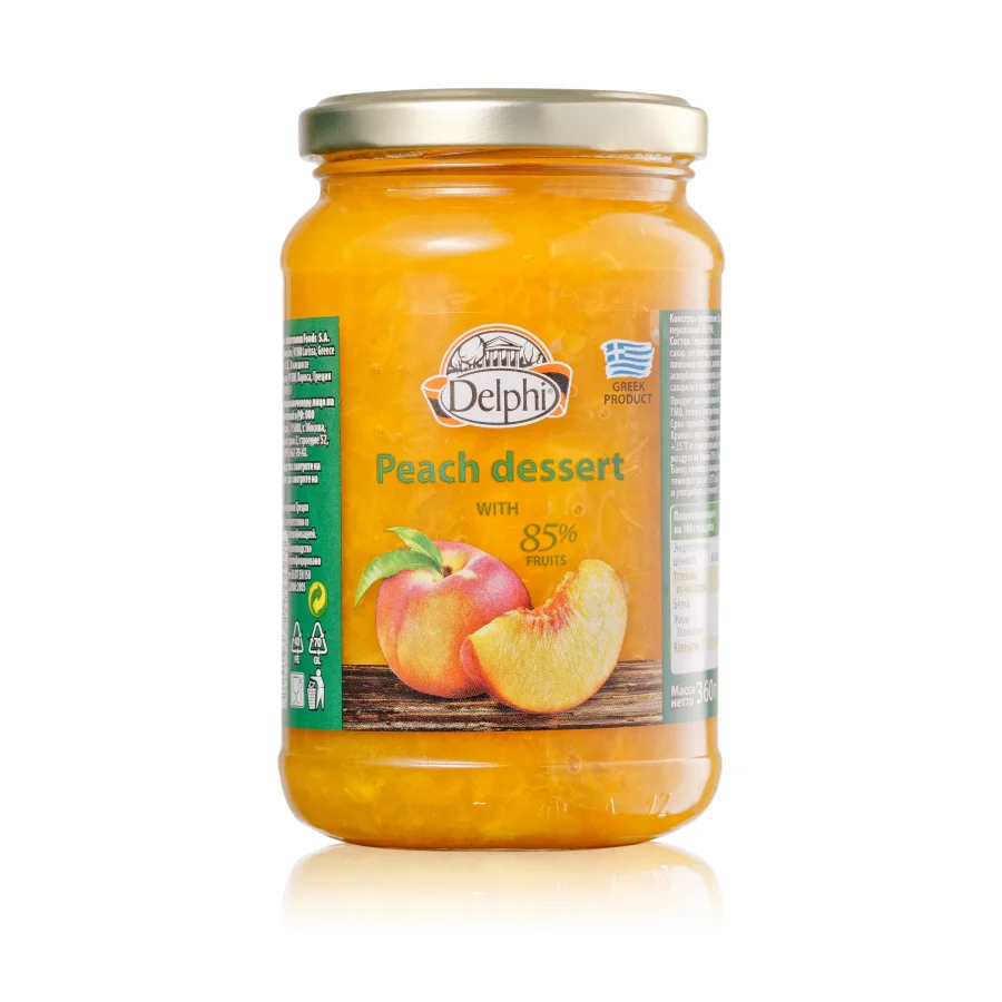 Dessert peach Delphi.