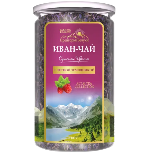 Ivan tea drink-Dried flowers with wild strawberries 