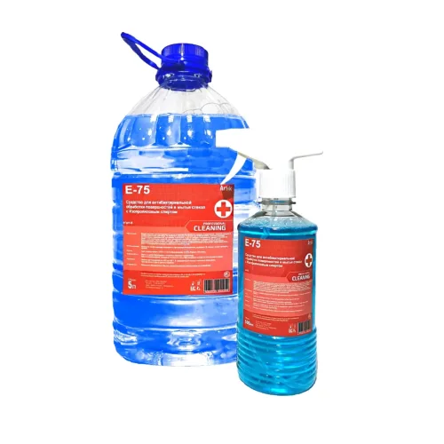 Means for antibacterial processing and washing glass E-75 PET 500ml (trigger) / 12pcs / 864pcs