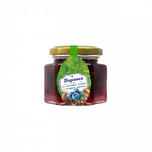 Pine cone jam with blueberries 150 g I would have eaten myself