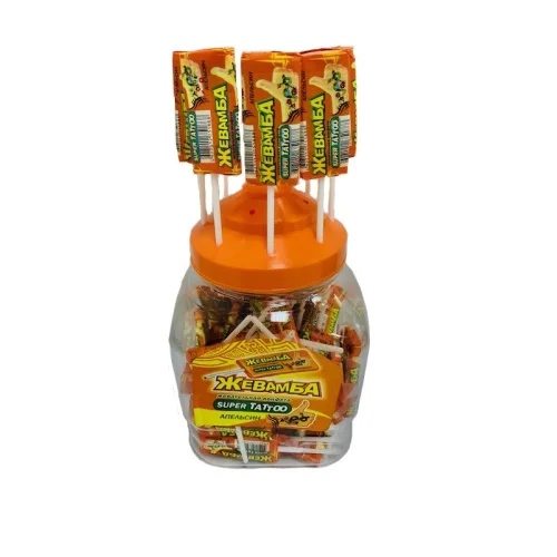 Chewing Candy in Zhevamba Super Tattoo Bank Orange