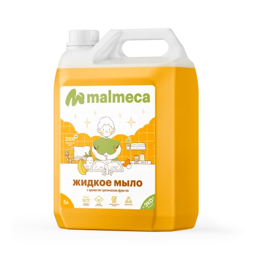 Жидкое мыло с ароматом Тропические фрукты Malmeca, 5л