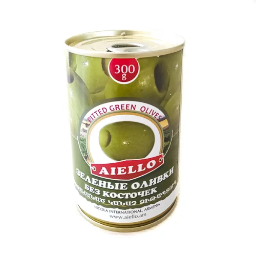 Зеленые оливки без косточек 