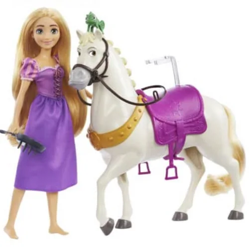 Рапунцель и Лошадь Максимус Кукла Disney Princess HLW23 