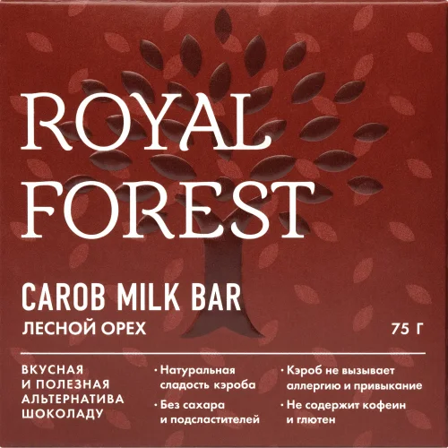 Royal Forest Carob Milk Bar Forest 75 gr.