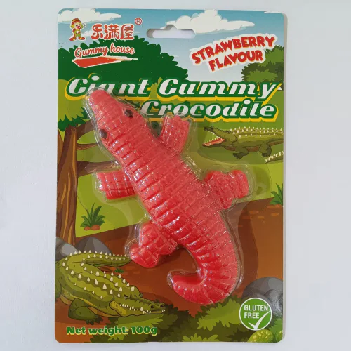 Жевательный Мармелад Gummy House Гигантский Крокодил 100 гр 1/24