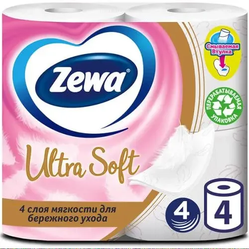 Zeva Soft ultra Toilet paper 4-layer 4pcs