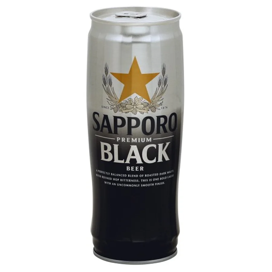Пиво Sapporo Premium Black, тёмное,5 %