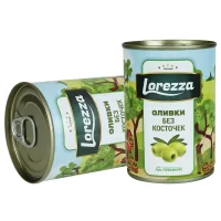 Green pitted olives 90g
