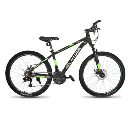 Велосипед Hygge M116 26*15, Черный/зеленый