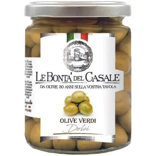 Оливки LE BONTA' DEL CASALE Сицилийские зеленые (сладкие) 314мл