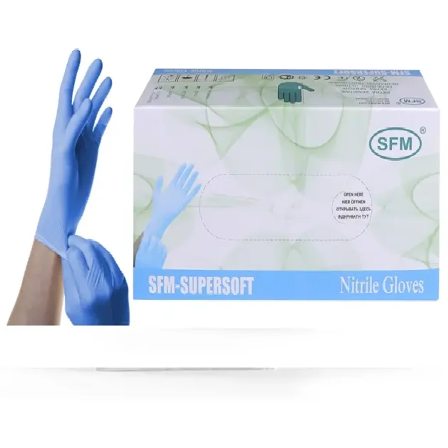 Nitrile gloves 24 cm inspection non-sterile SFM 50 pairs (5g)