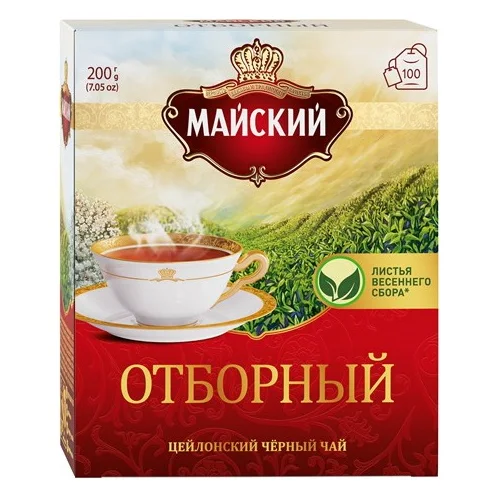 Чай Черный Отборный Майский, 100п*2г