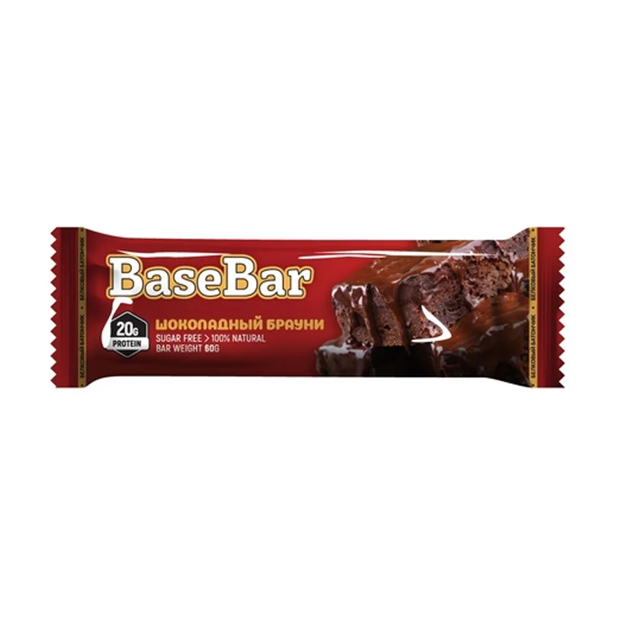 Батончик "Base Bar" со вкусом Шоколадный Брауни, 60г