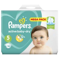 Diapers Pampers Active Baby-Dry 11-16 kg, size 5, 90 pcs.