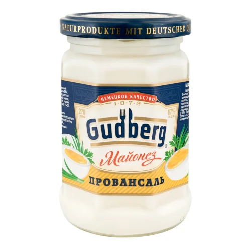 Provencal mayonnaise "Gudberg" glass 67%