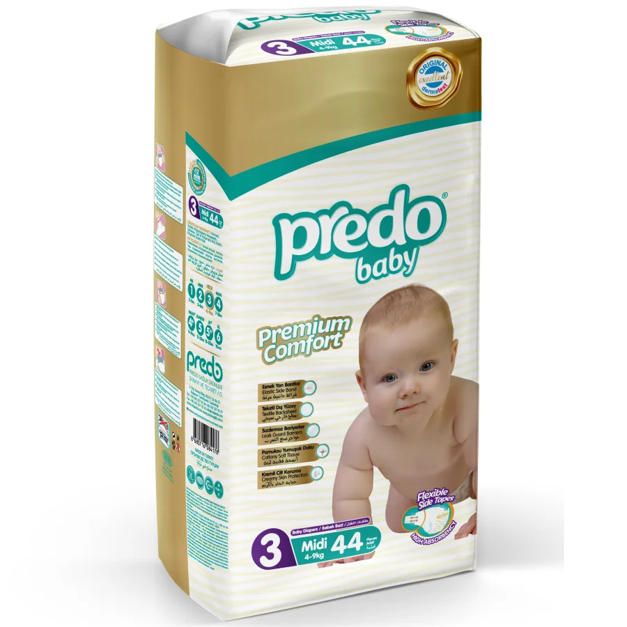 Diapers-panties Predo Baby No. 3 (4-9 kg.) 44 pcs