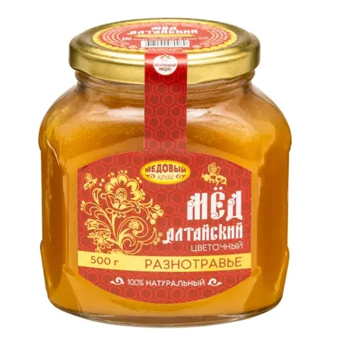 Алтайский мёд цветочный Разнотравье, 500 гр