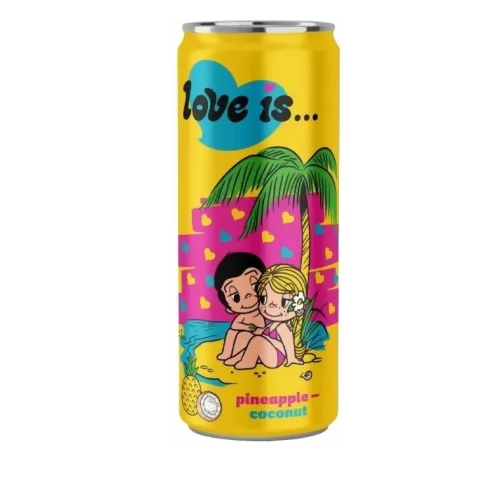 Carbonated Drink Love IS Pineapple Coconut R / B 330 ml