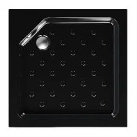 Acrylic shower tray BREEZE BLACK 800x800x160
